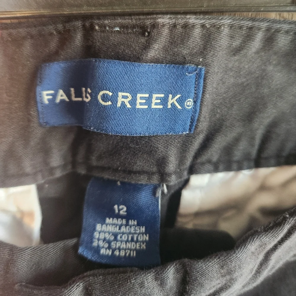 Falls Creek Classic Black Cotton Blend Shorts